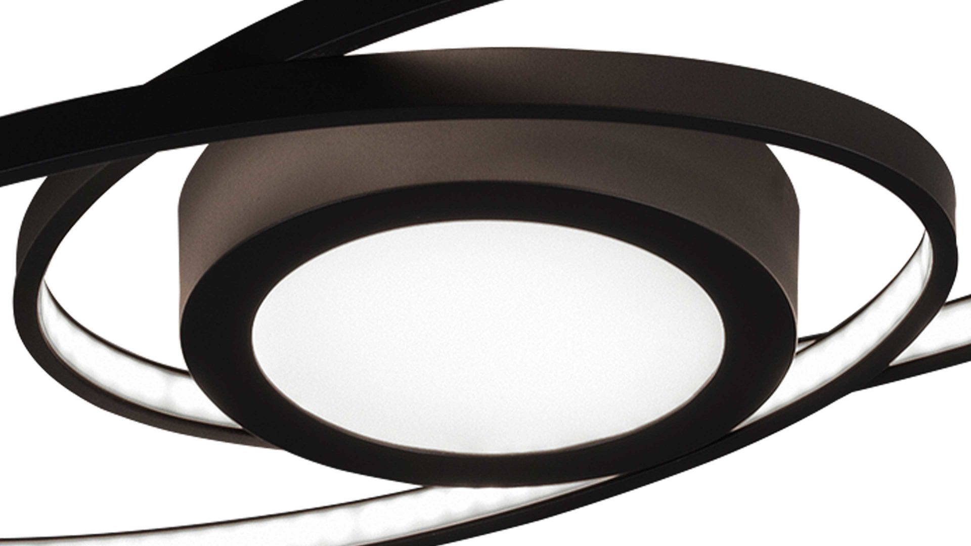 Deckenleuchte Reality leuchten aus Metall in Schwarz RL Deckenleuchte Galaxy anthrazitfarbenes Metall - Länge ca. 57 cm