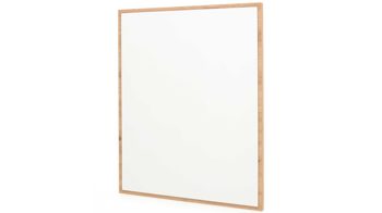 Wandspiegel Mca furniture aus Holz in Holzfarben Garderobenserie Bergen – Spiegel Balkeneiche & Anthrazit – ca. 65 x 80 cm