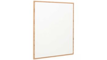Wandspiegel Mca furniture aus Holz in Holzfarben Garderobenserie Bergen – Spiegel Balkeneiche & Anthrazit – ca. 65 x 80 cm