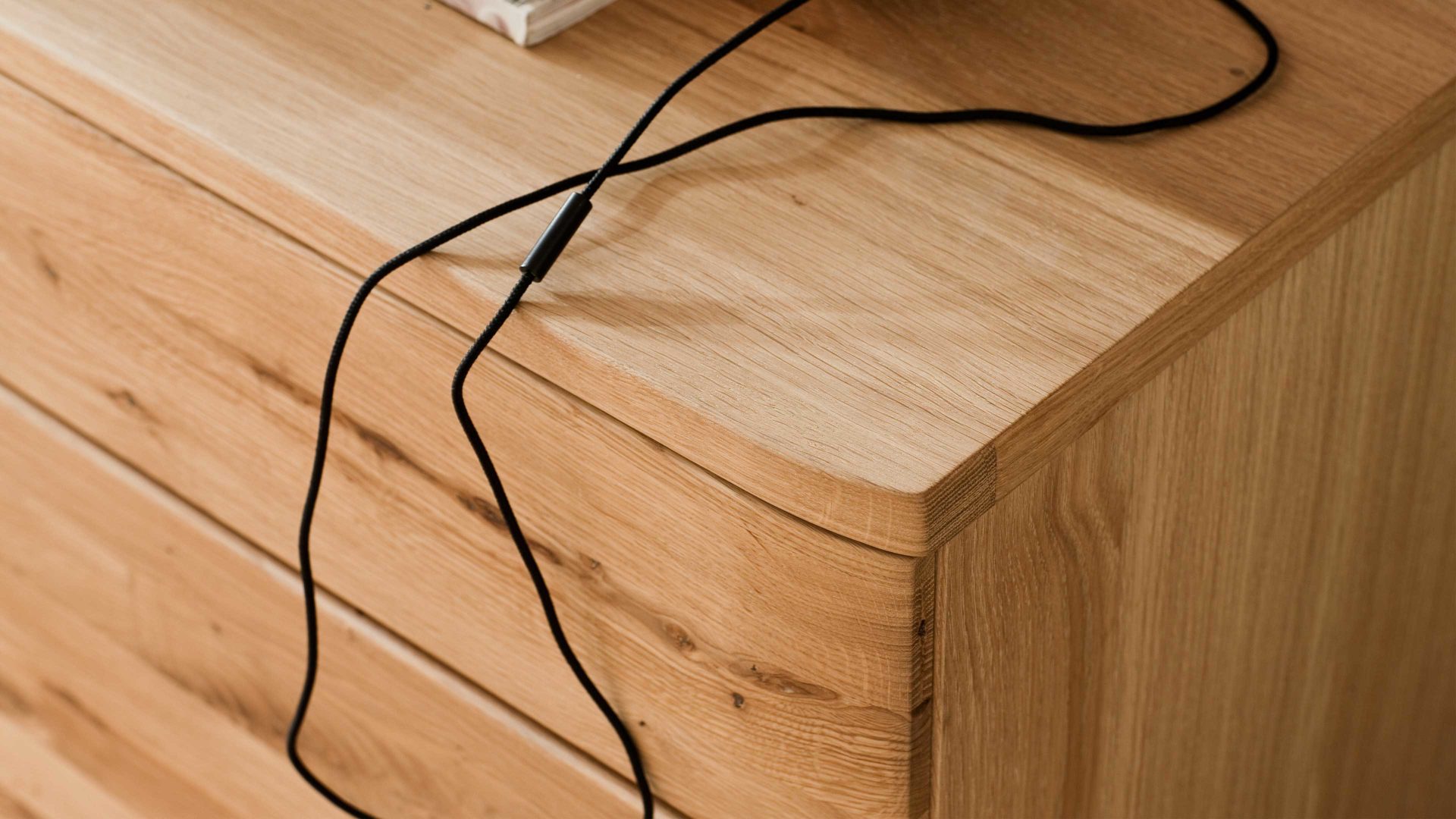 Lowboard Mca furniture aus Holz in Holzfarben Wohnprogramm Santori - Medien-Lowboard Eiche & Asteiche – drei Türen, zwei Fächer