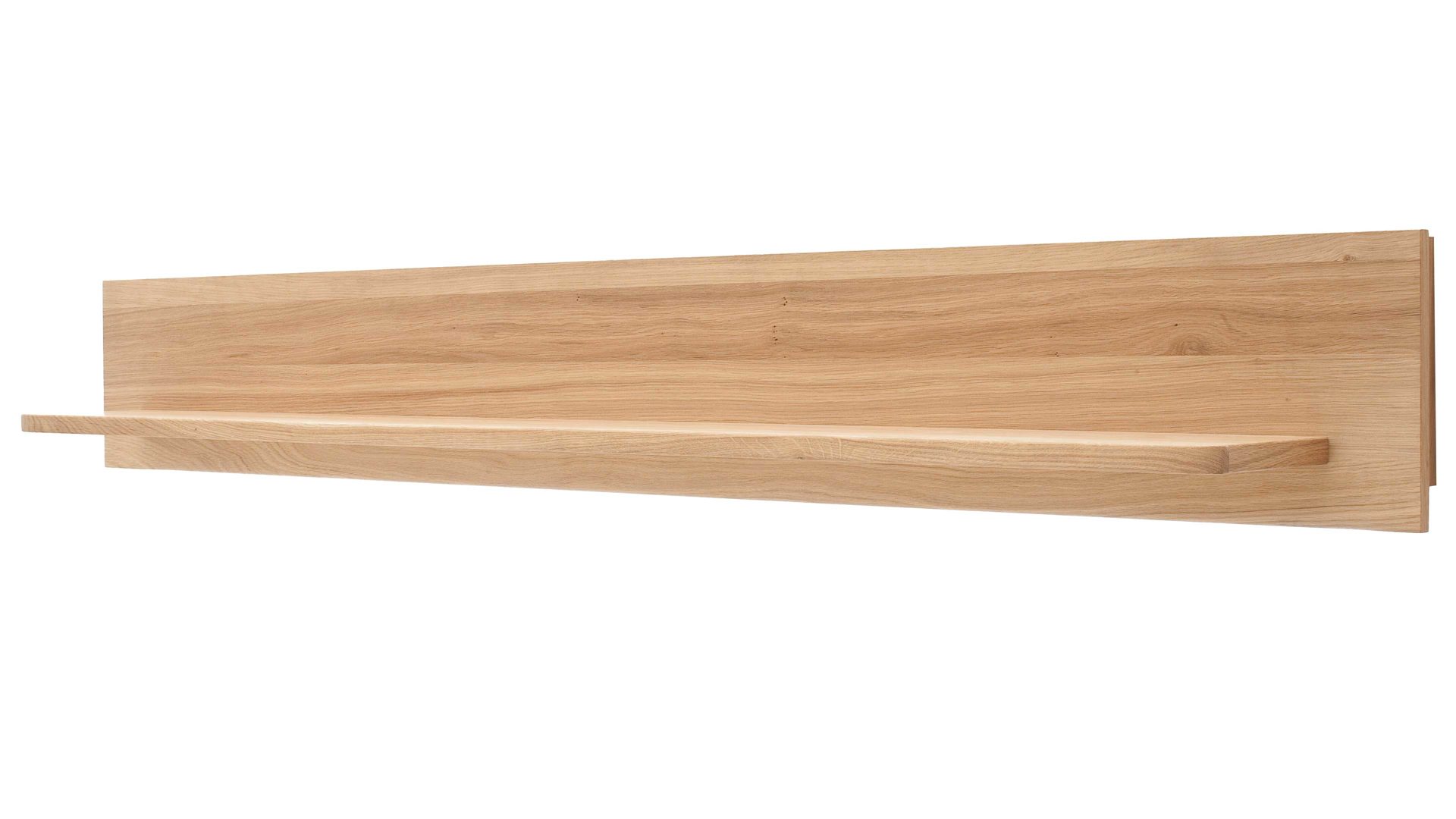 Wandregal Mca furniture aus Holz in Holzfarben Wohnprogramm Santori - Wandboard Eiche & Asteiche – Länge ca. 180 cm