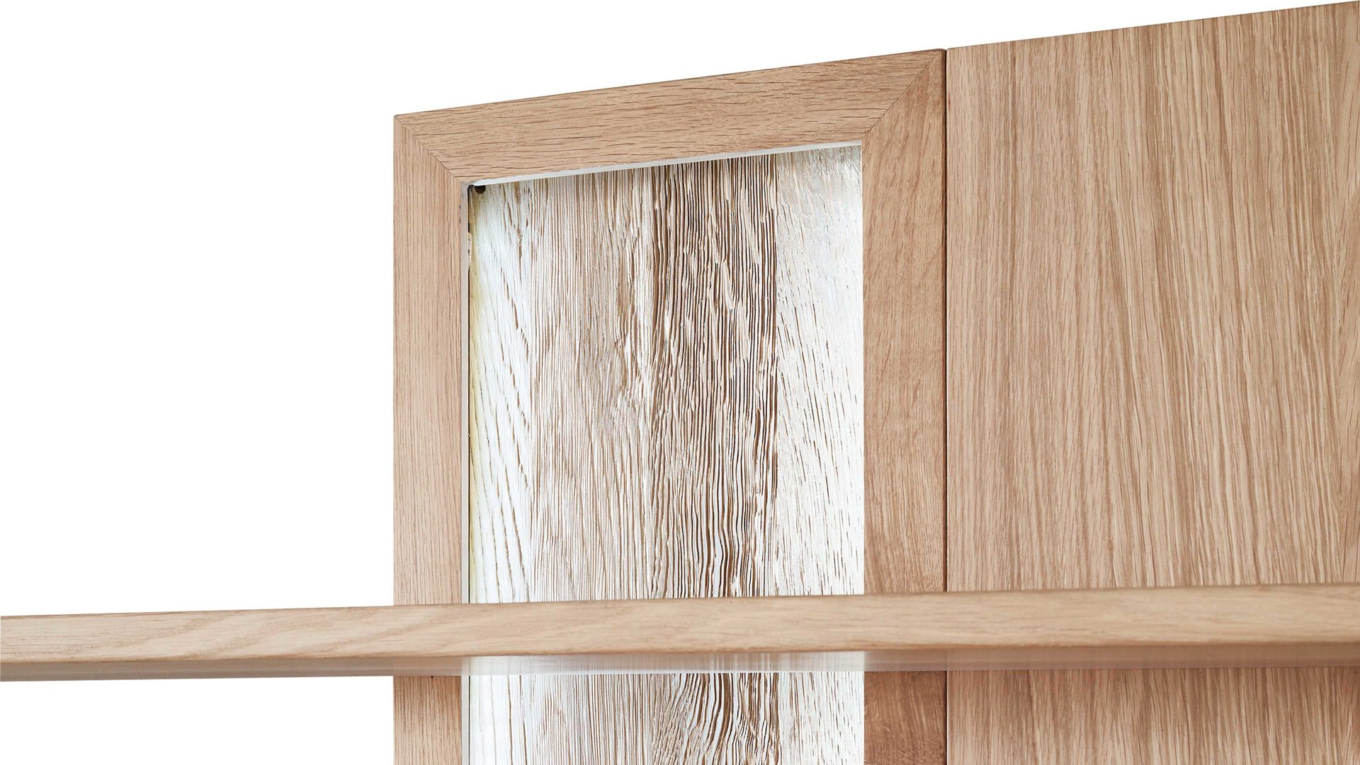 Wandregal Mca direkt aus Holz in Holzfarben Wohnprogramm Santori - Wandregal Eiche & Asteiche – drei Böden