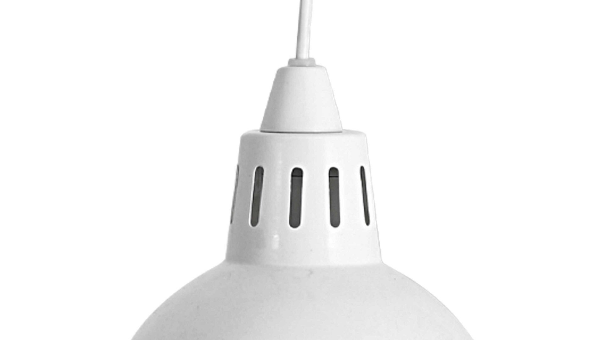 Pendelleuchte Näve aus Metall in Weiß näve Pendelleuchte elfenbeinfarbenes Metall - Durchmesser ca. 19 cm