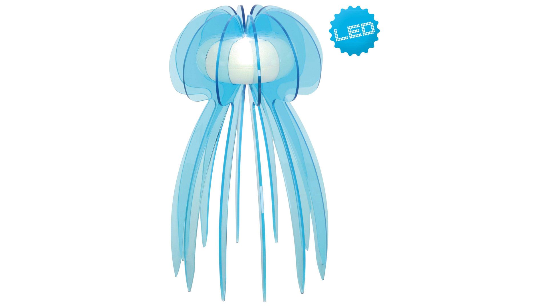 Tischleuchte Näve aus Kunststoff in Blau näve Tischlampe Jellyfish blaues Acrylglas – Höhe ca. 30 cm