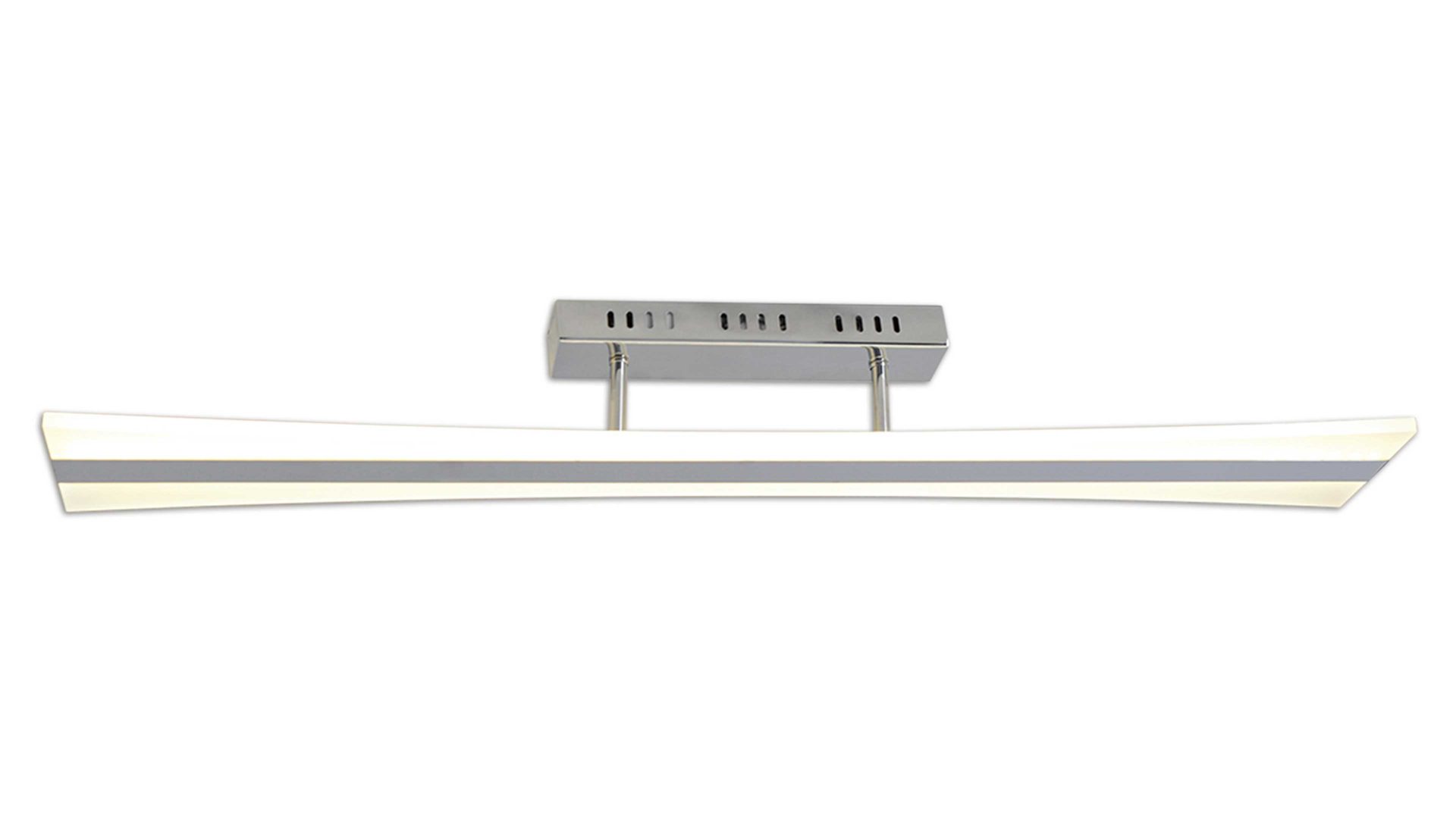 Deckenleuchte Näve aus Metall in Metallfarben näve LED-Deckenlampe Barrel silberfarben – Länge ca. 99 cm