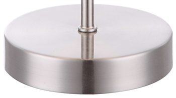 Tischleuchte Globo lighting aus Glas in Nickel GLOBO LED-Tischleuchte Snowflake bzw. LED-Tischlampe Nickel & Opalweiß - Höhe ca. 27 cm