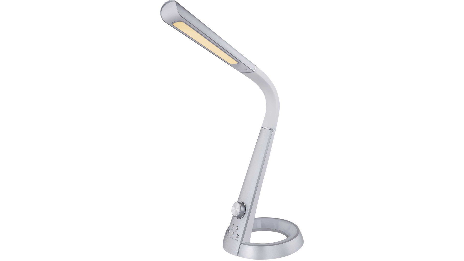 Schreibtischleuchte Globo lighting aus Kunststoff in Metallfarben GLOBO LED-Tischleuchte Mitti bzw. LED-Tischlampe silberfarbener Kunststoff - Höhe ca. 64 cm