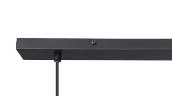 Pendelleuchte Globo lighting aus Metall in Schwarz GLOBO Hängelampe Narri mattschwarzes & goldfarbenes Metall – Länge ca. 90 cm