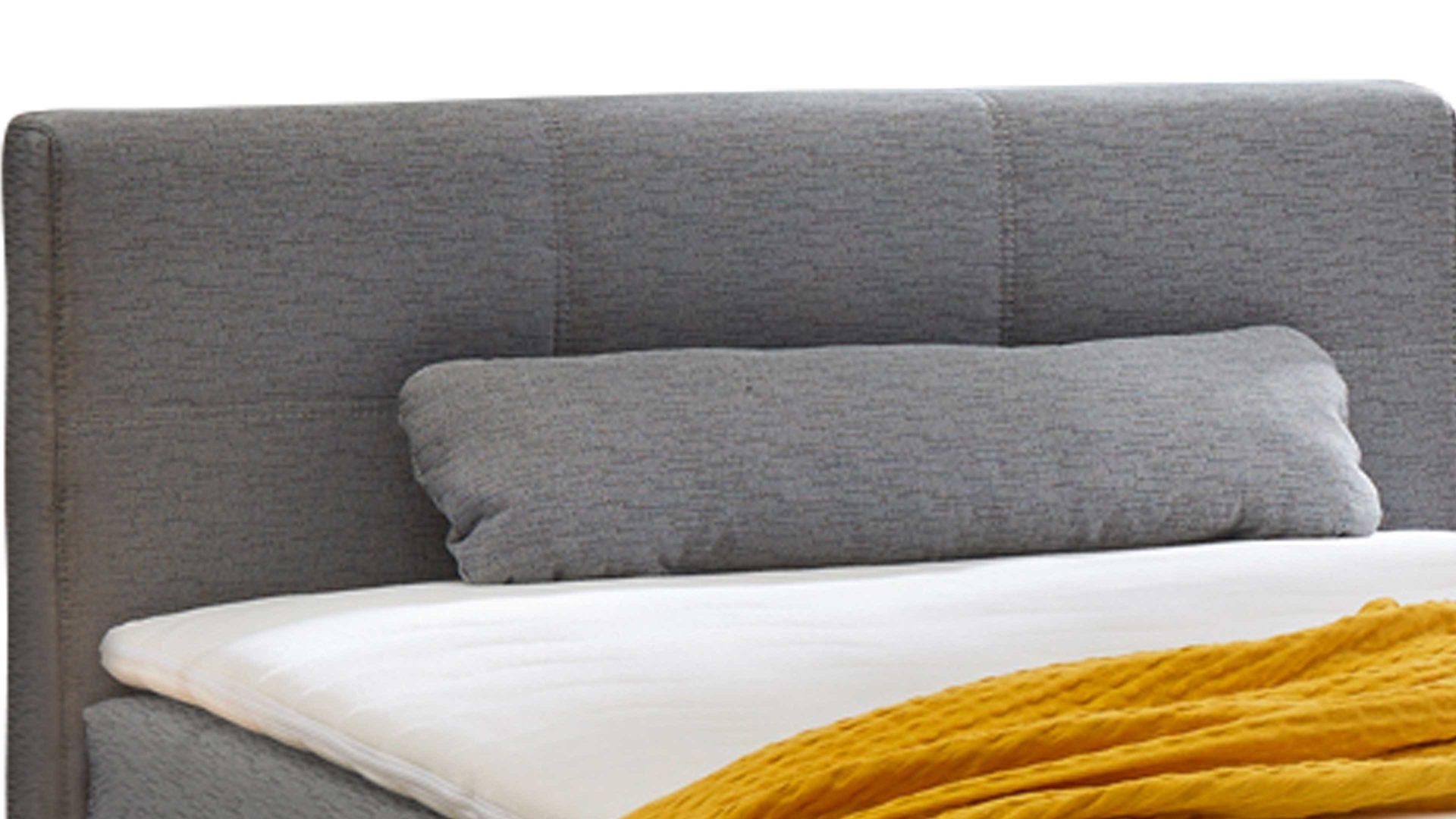 Boxspringbett Jockenhöfer aus Stoff in Grau Boxspringbett Eve graues Flachgewebe 142.09 – Liegefläche ca. 120 x 200 cm