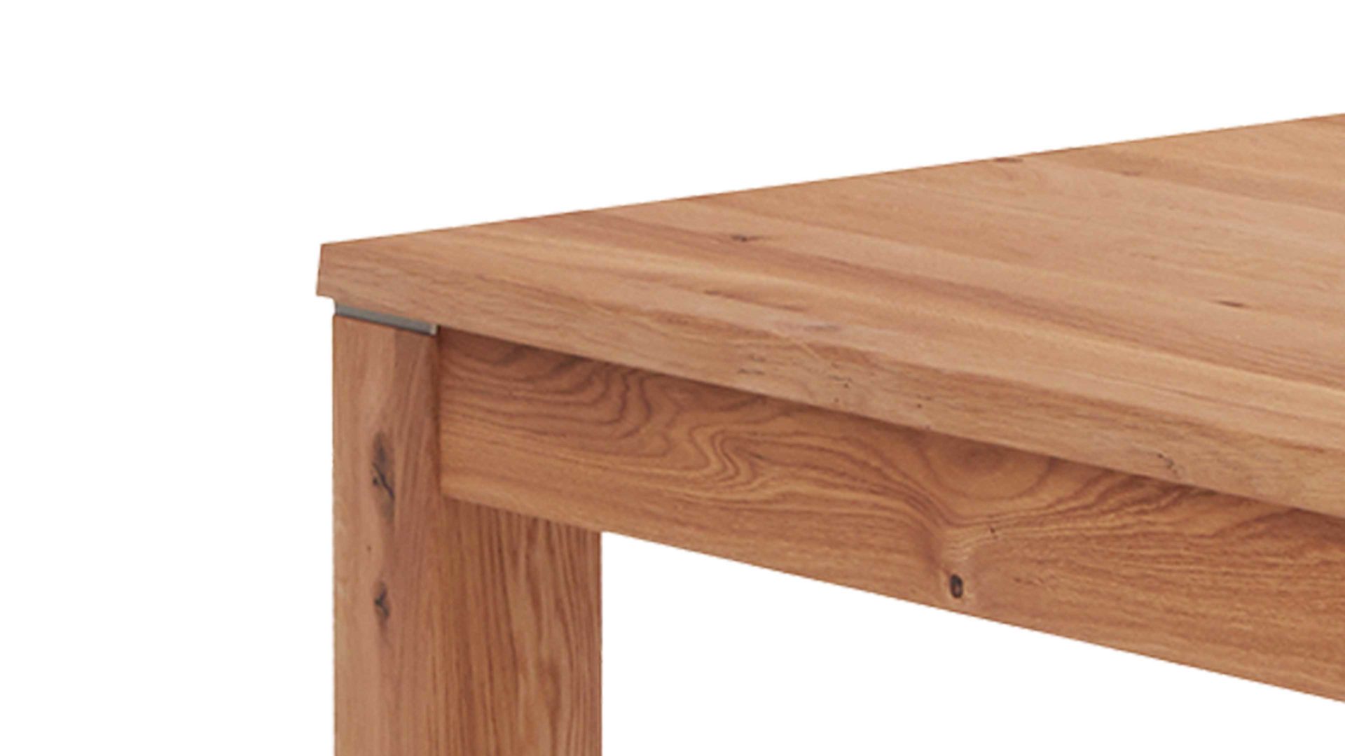 Auszugtisch Dudinger furniture aus Holz in Holzfarben Massivholz-Auszugtisch Ester Wildeiche – ca. 180-280 x 90 cm