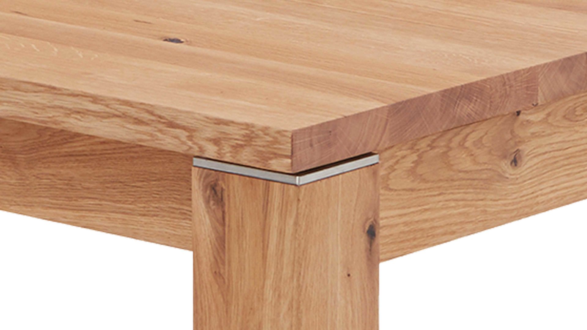 Auszugtisch Dudinger furniture aus Holz in Holzfarben Massivholz-Auszugtisch Ester Wildeiche – ca. 180-280 x 90 cm