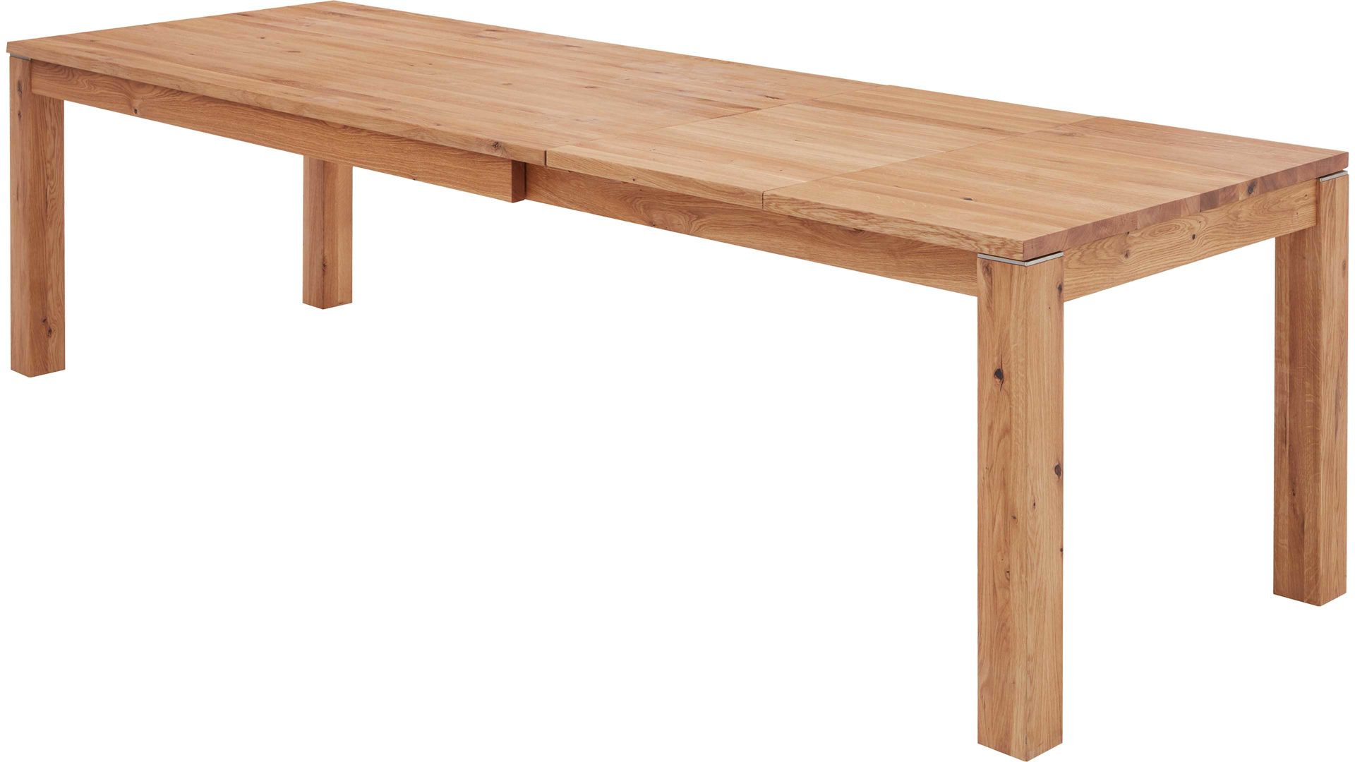 Auszugtisch Dudinger furniture aus Holz in Holzfarben Massivholz-Auszugtisch Ester Wildeiche – ca. 180-280 x 90 cm