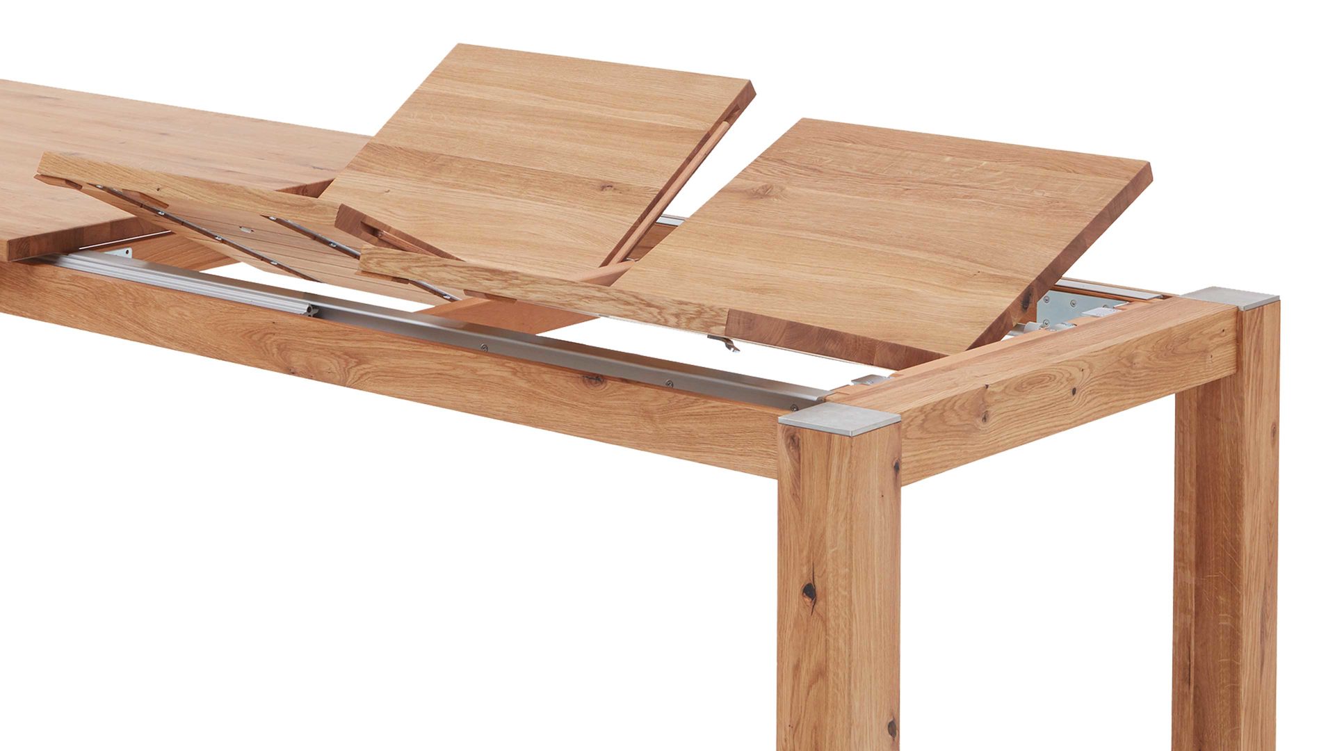Auszugtisch Dudinger furniture aus Holz in Holzfarben Massivholz-Auszugtisch Ester Wildeiche – ca. 180-280 x 90 cm