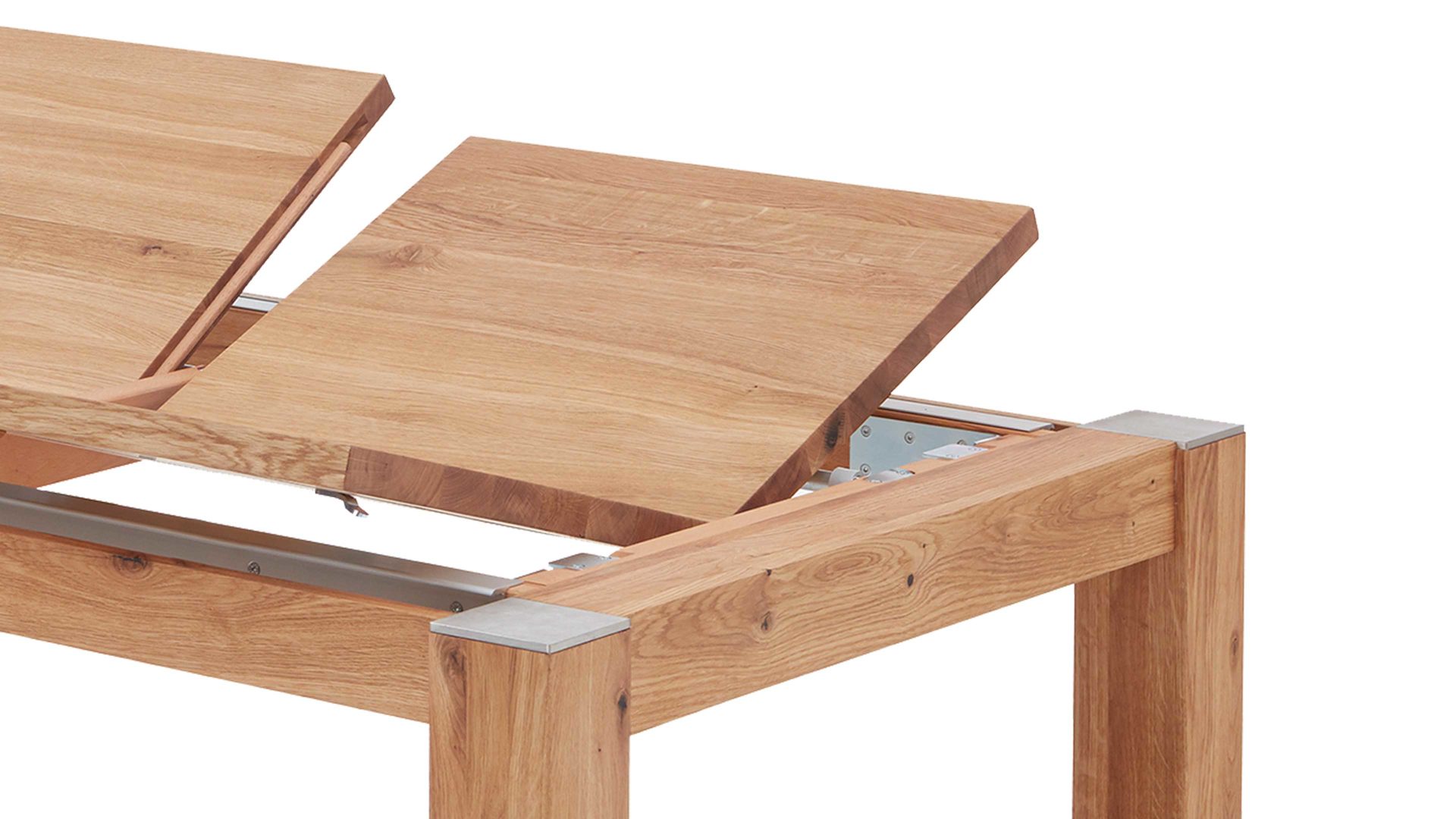 Auszugtisch Dudinger furniture aus Holz in Holzfarben Massivholz-Auszugtisch Ester Wildeiche – ca. 180-280 x 90 cm