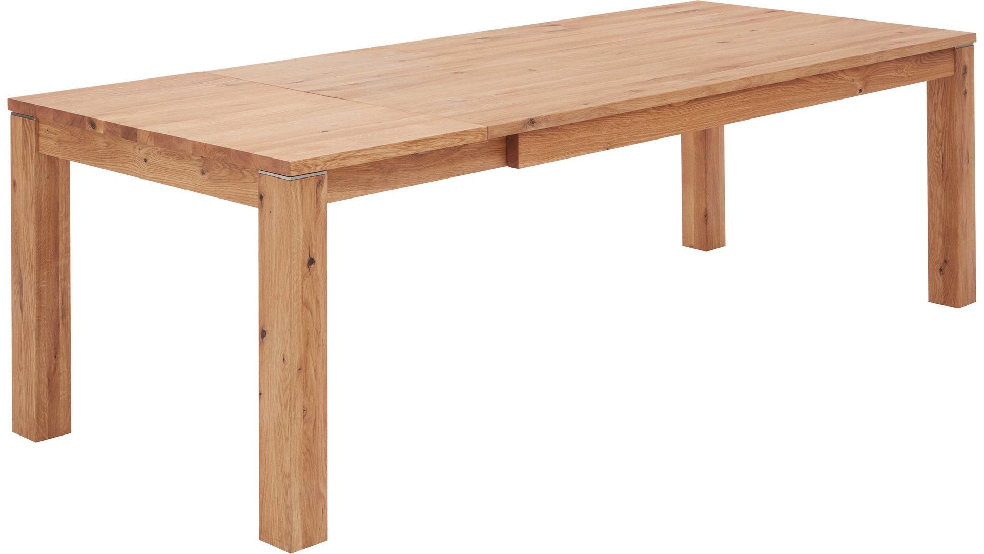 Auszugtisch Dudinger furniture aus Holz in Holzfarben Massivholz-Auszugtisch Ester Wildeiche – ca. 180-280 x 90 cm