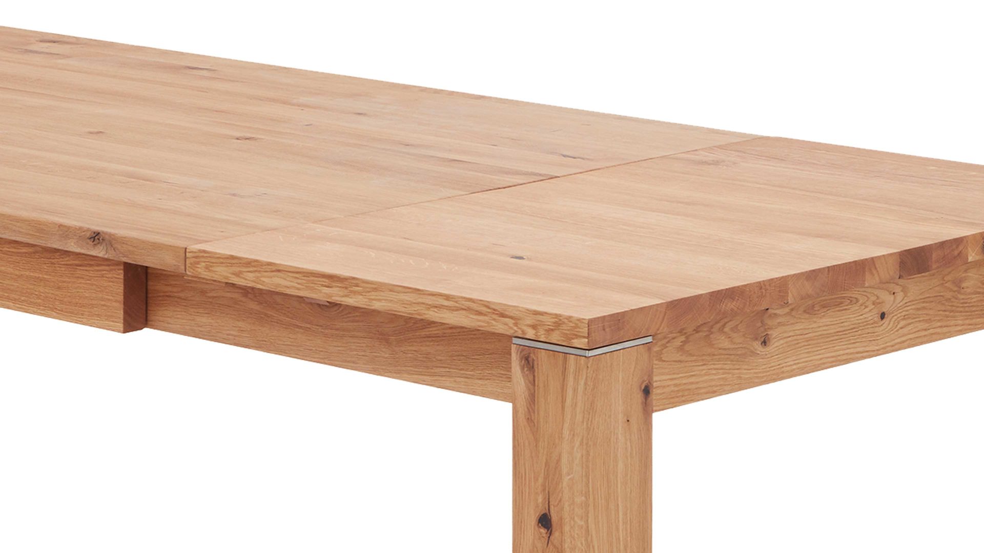 Auszugtisch Dudinger furniture aus Holz in Holzfarben Massivholz-Auszugtisch Ester Wildeiche – ca. 180-280 x 90 cm