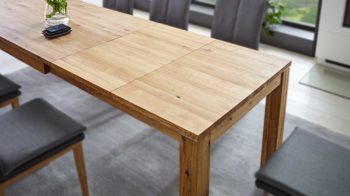 Auszugtisch Dudinger furniture aus Holz in Holzfarben Massivholz-Auszugtisch Ester Wildeiche – ca. 180-280 x 90 cm
