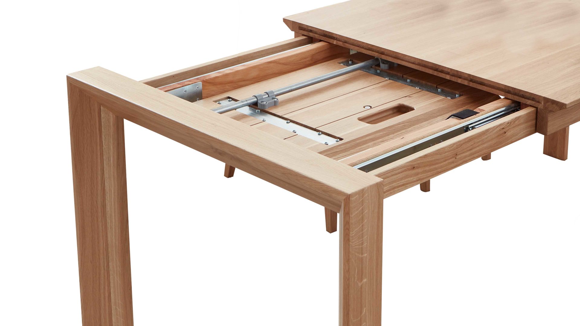 Auszugtisch Dudinger furniture aus Holz in Holzfarben Massivholz-Auszugtisch Marie Eiche – ca. 140-200 x 90 cm