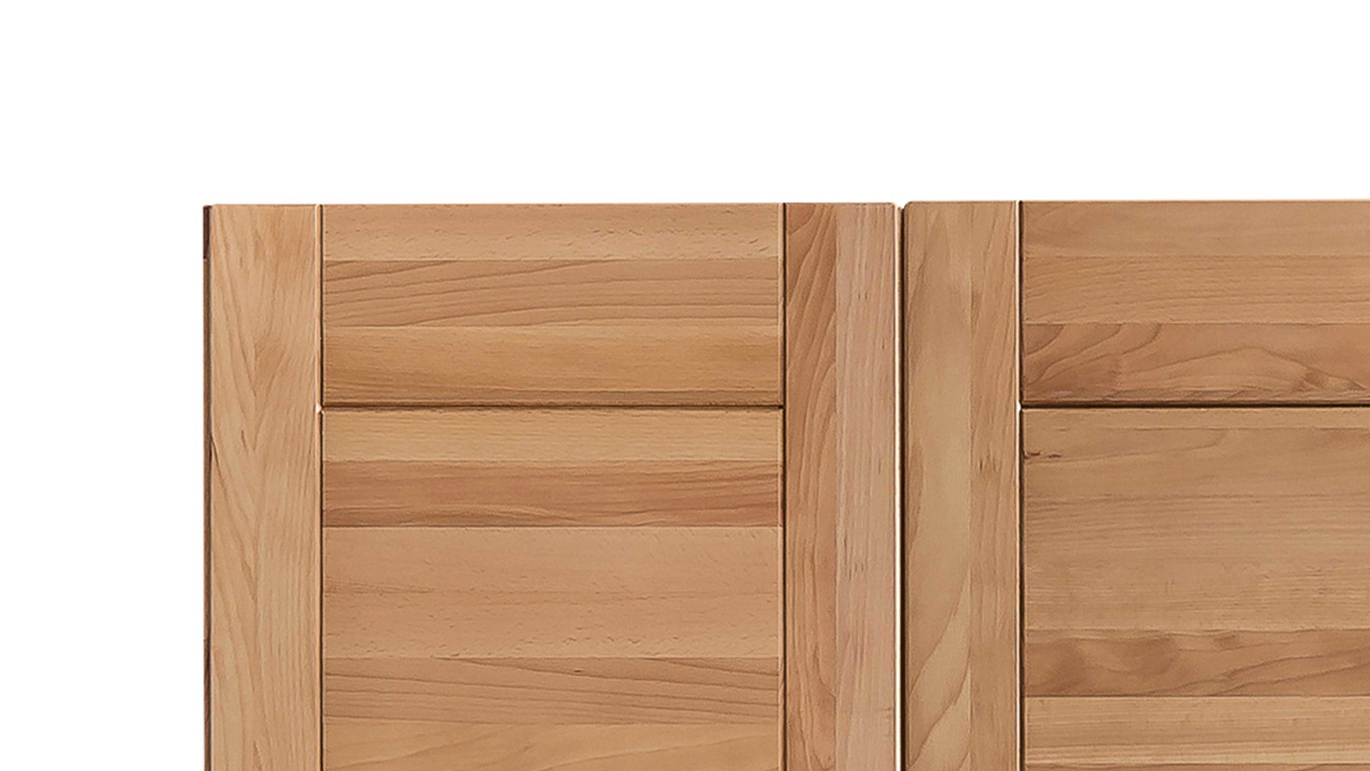 Kleiderschrank Elfo-möbel aus Holz in Holzfarben Kleiderschrank Tollow als Schlafzimmerschrank aus massiver Kernbuche geöltes Kernbuchenholz - Breite ca. 152 cm, drei Holztüren