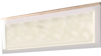 Wandspiegel Hbz meble aus Spiegel in Weiß Wandspiegel Romance Sibiu Lärche & San Remo hell – ca. 186 x 63 x 4 cm