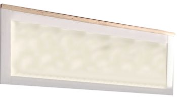 Wandspiegel Hbz meble aus Spiegel in Weiß Wandspiegel Romance Sibiu Lärche & San Remo hell – ca. 186 x 63 x 4 cm