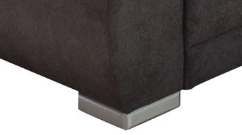 Ecksofa KAWOO aus Stoff in Dunkelgrau KAWOO Eckcouch Mustang dunkelgrauer Bezug Camaro 19 - Stellfläche ca. 300 x 225 cm