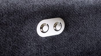 Ecksofa KAWOO aus Stoff in Dunkelgrau KAWOO Eckcouch Mustang dunkelgrauer Bezug Camaro 19 - Stellfläche ca. 300 x 225 cm