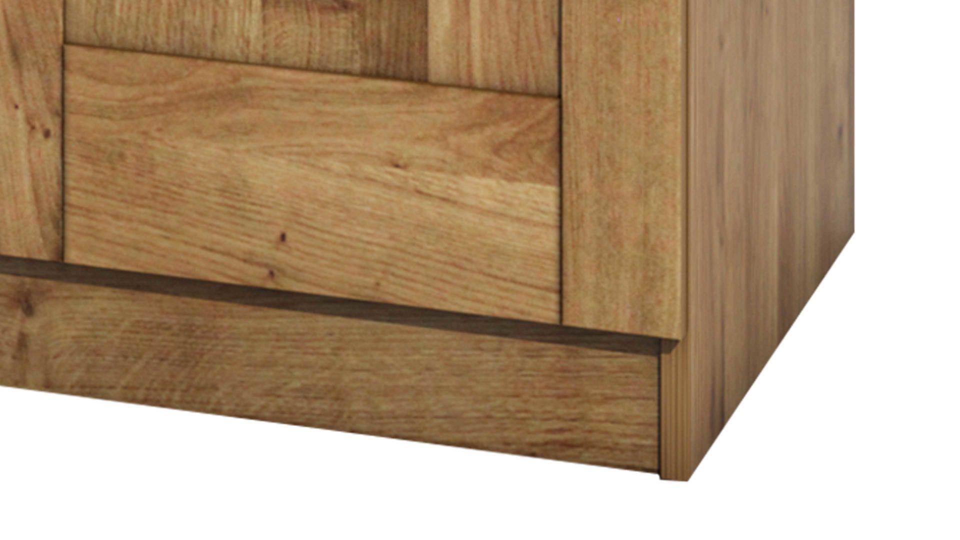 Kleiderschrank Elfo-möbel aus Holz in Holzfarben Kleiderschrank Toni mit Spiegeltür geölte Wildeiche – vier Türen, Breite ca. 202 cm