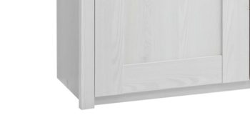 Kombikommode Pol-power aus Holz in Weiß Kombikommode weiße Pinie & Trüffel -  zwei Türen, vier Schubladen