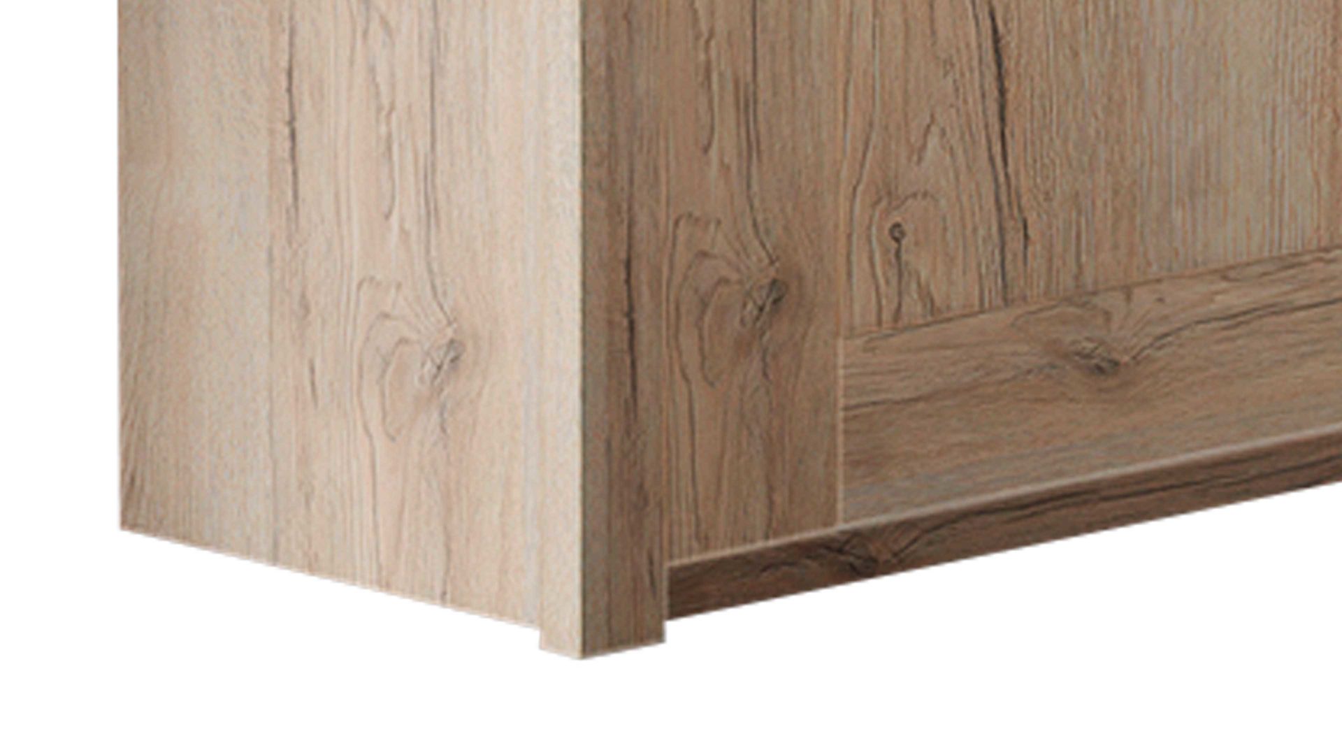 Kombikommode Pol-power aus Holz in Holzfarben Kombikommode San Remo Eiche -  zwei Türen, vier Schubladen