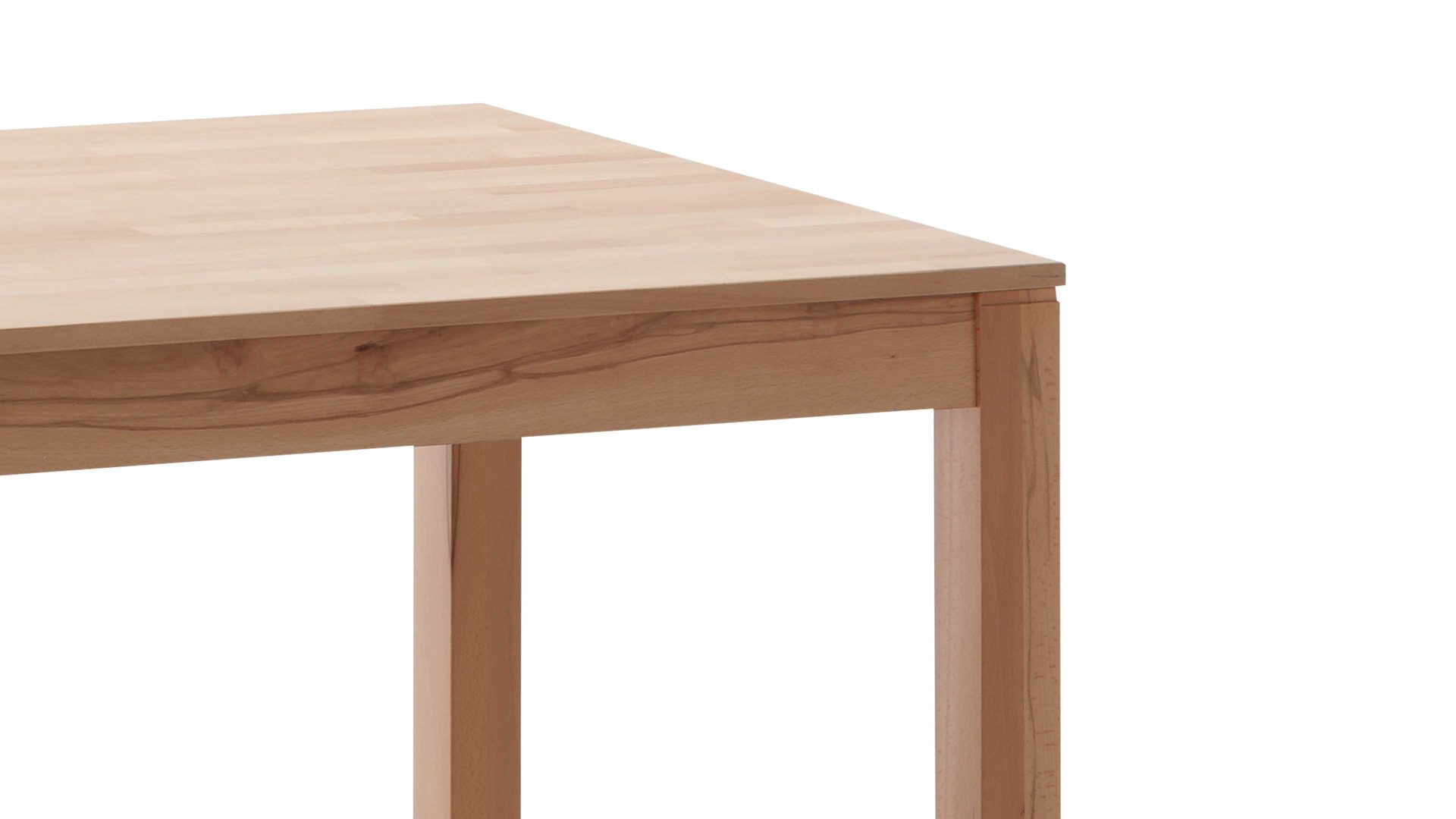 Auszugtisch Standard furniture factory aus Holz in Holzfarben Massivholztisch Fano mit Gestellauszug lackierte Kernbuche – ca. 160–260 x 90 cm