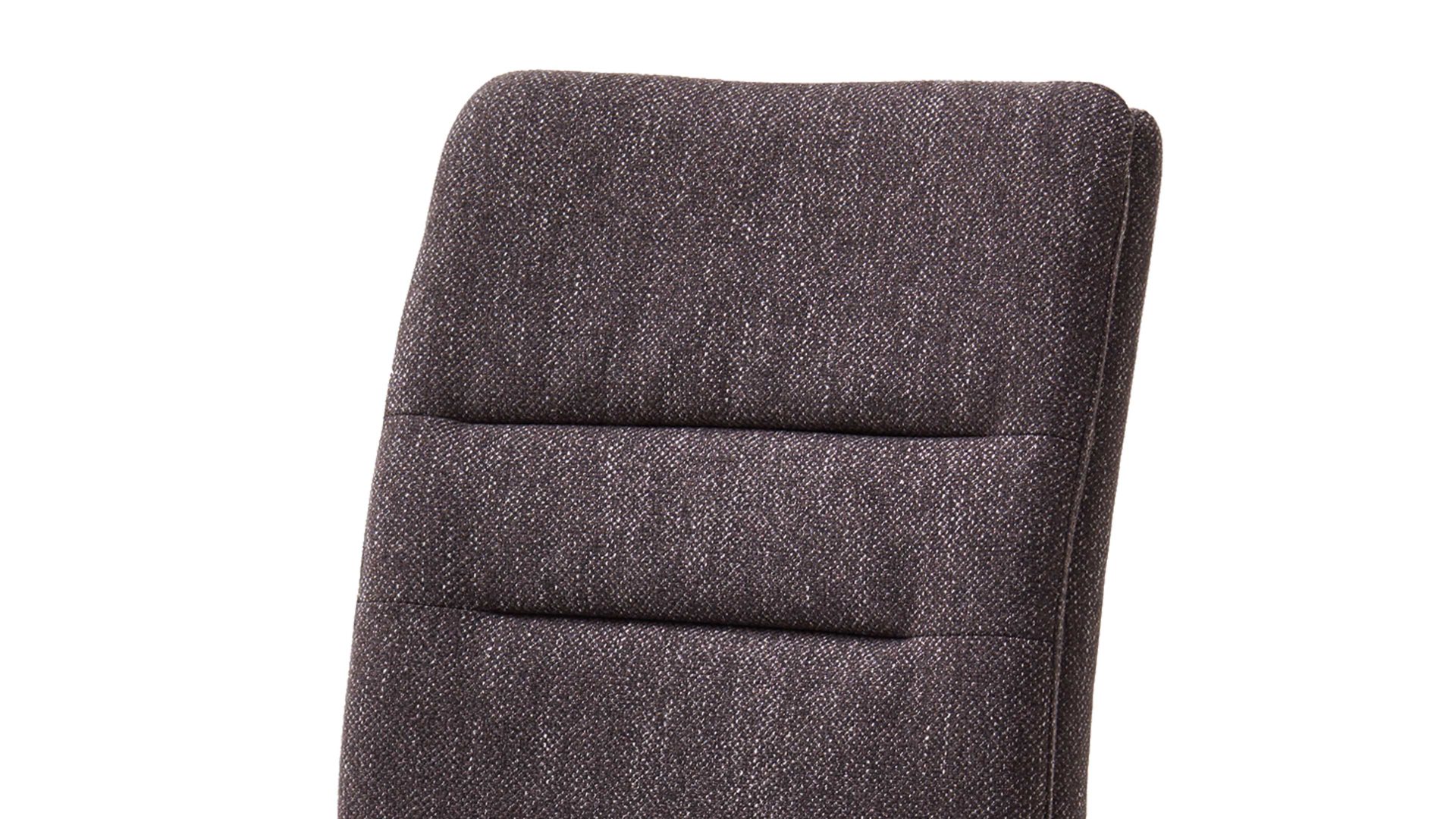 Schwingstuhl Standard furniture factory aus Stoff in Braun Schwingstuhl bzw. Freischwinger Flynn dunkelbrauner Webstoff Nexus 9021 & Edelstahlgestell