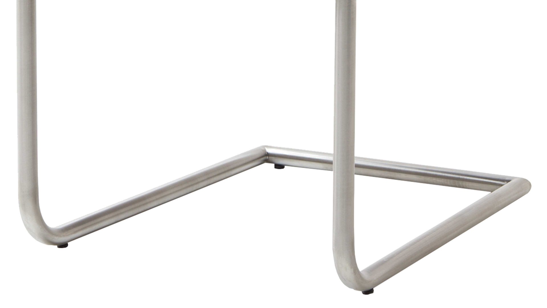 Schwingstuhl Standard furniture factory aus Stoff in Braun Schwingstuhl bzw. Freischwinger Flynn dunkelbrauner Webstoff Nexus 9021 & Edelstahlgestell