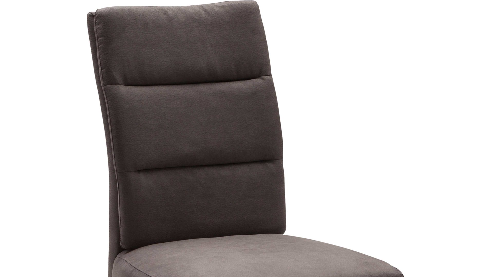 Vierfußstuhl Standard furniture factory aus Stoff in Braun Polsterstuhl bzw. Sitzmöbel Flynn dunkelbraune Mikrofaser Hera 9808 & Eiche