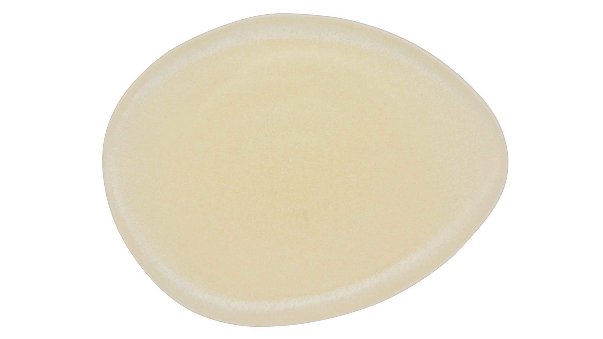Platte Creatable aus Steinzeug in Beige CREATABLE Pietra – Gourmetplatte sandfarbenes Steinzeug – ca. 31 x 24 cm