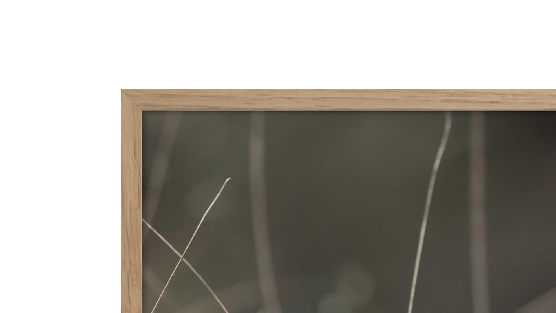 Kunstdruck Malerifabrikken aus Holz in Braun Kunstdruck Mellow Grasses 2 bedrucktes Holz & Eiche – ca. 50 x 70 cm