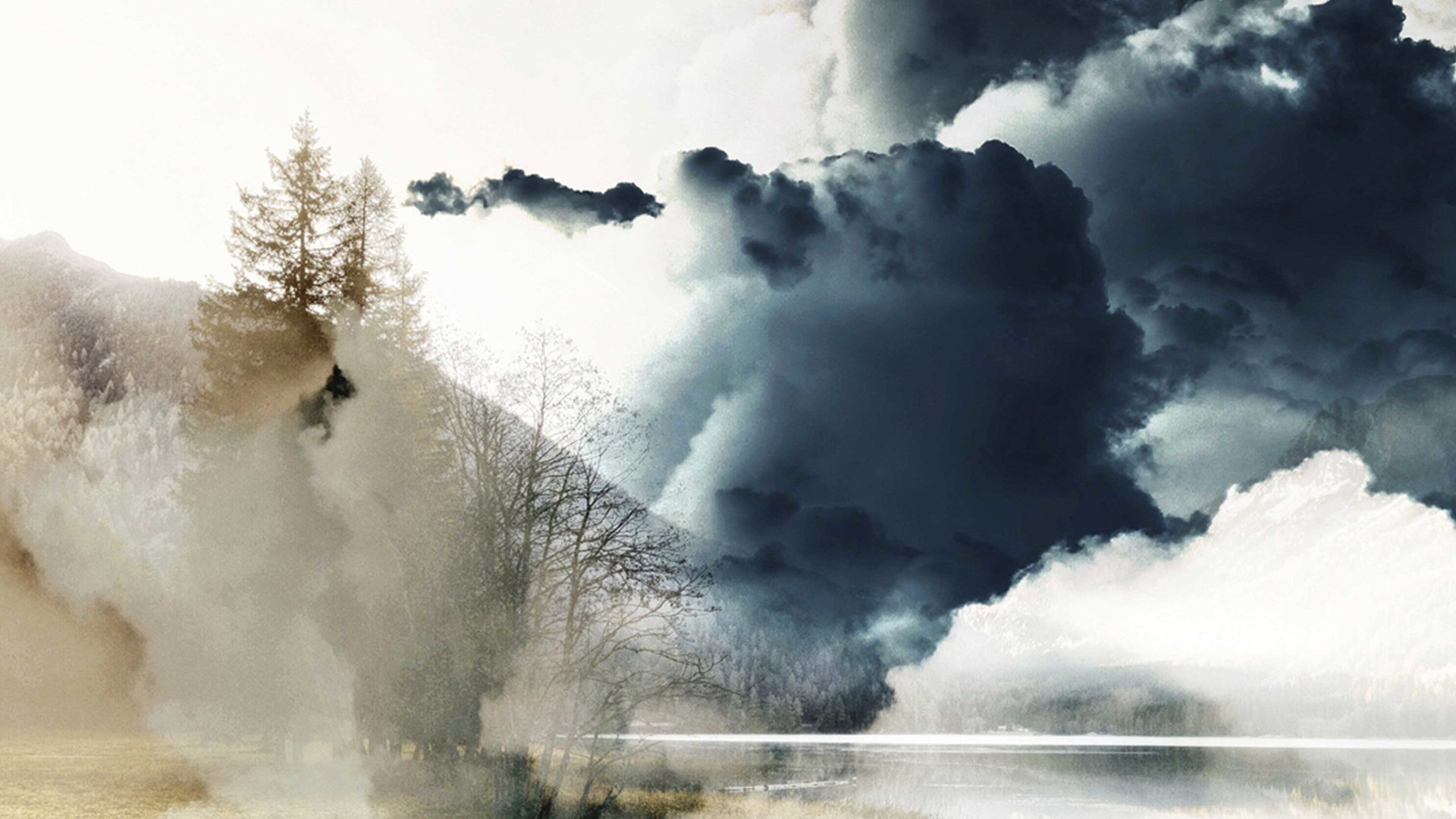 Kunstdruck Malerifabrikken aus Holz in Holzfarben Posterdruck The Rising Eichenholzrahmen – ca. 50 x 70 cm