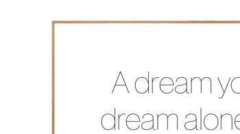 Kunstdruck Malerifabrikken aus Holz in Grau Posterdruck A Dream bedrucktes Holz & Eiche – ca. 70 x 100 cm