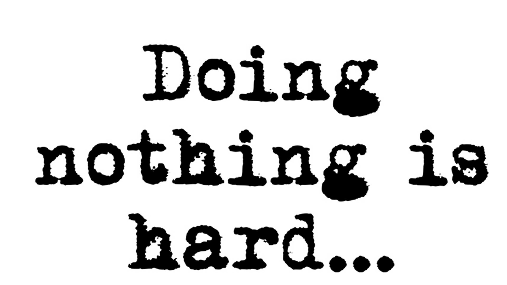 Kunstdruck Malerifabrikken aus Holz in Schwarz Posterdruck Doing Nothing bedrucktes Holz & Eiche – ca. 50 x 70 cm