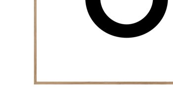 Kunstdruck Malerifabrikken aus Holz in Schwarz Posterdruck No ... Go On bedrucktes Holz & Eiche – ca. 50 x 70 cm