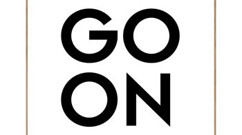 Kunstdruck Malerifabrikken aus Holz in Schwarz Posterdruck No ... Go On bedrucktes Holz & Eiche – ca. 50 x 70 cm