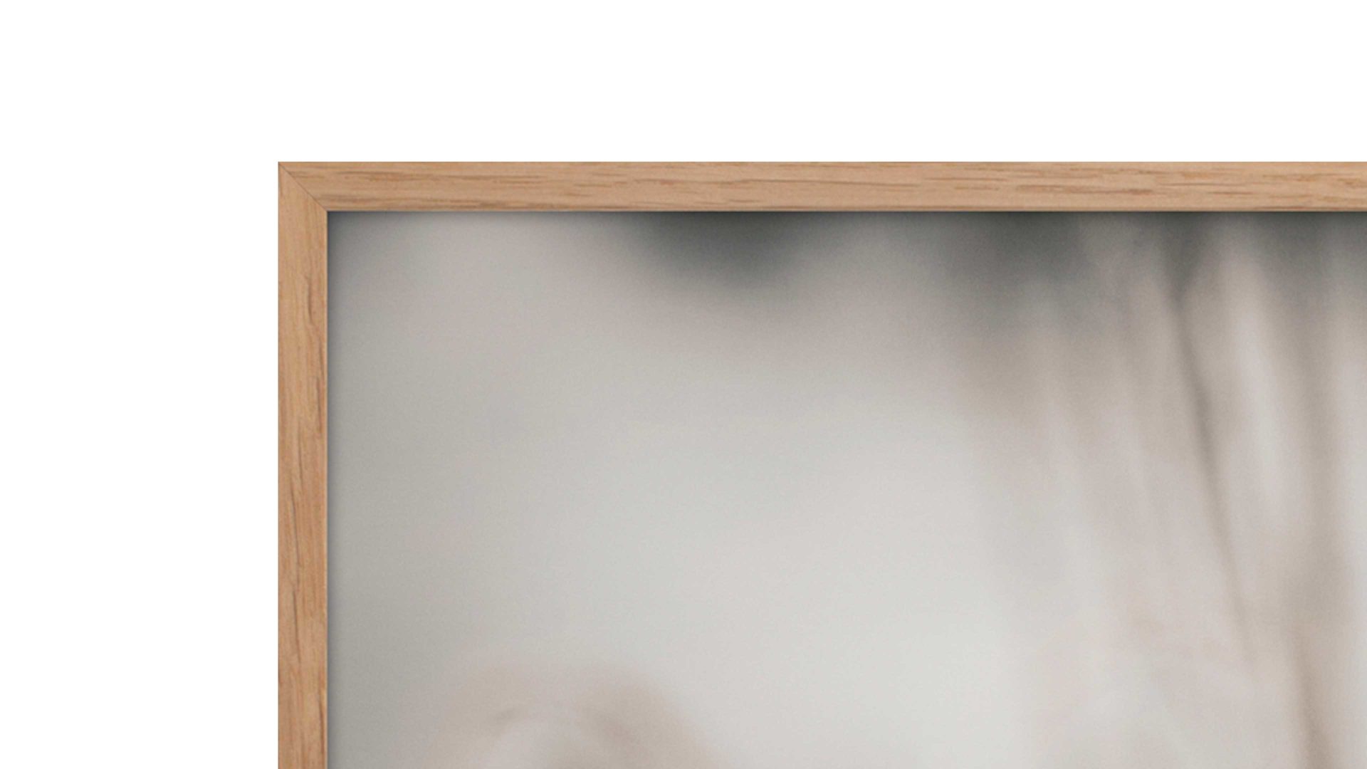 Kunstdruck Malerifabrikken aus Holz in Holzfarben Posterdruck Reed 2 bedrucktes Papier & Eiche – ca. 50 x 70 cm