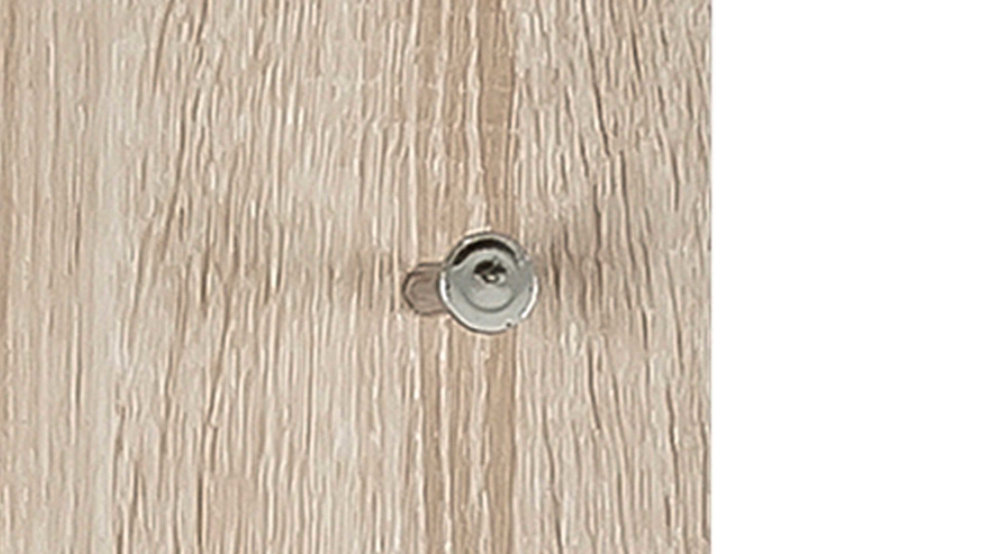 Wandgarderobe Haku aus Holz in Holzfarben Wandgarderobe inklusive Garderobenhaken eichefarbene Kunststoffoberflächen – sieben Haken