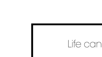 Kunstdruck Malerifabrikken aus Holz in Weiß Posterdruck Life can only bedrucktes Holz & Eiche – ca. 30 x 40 cm