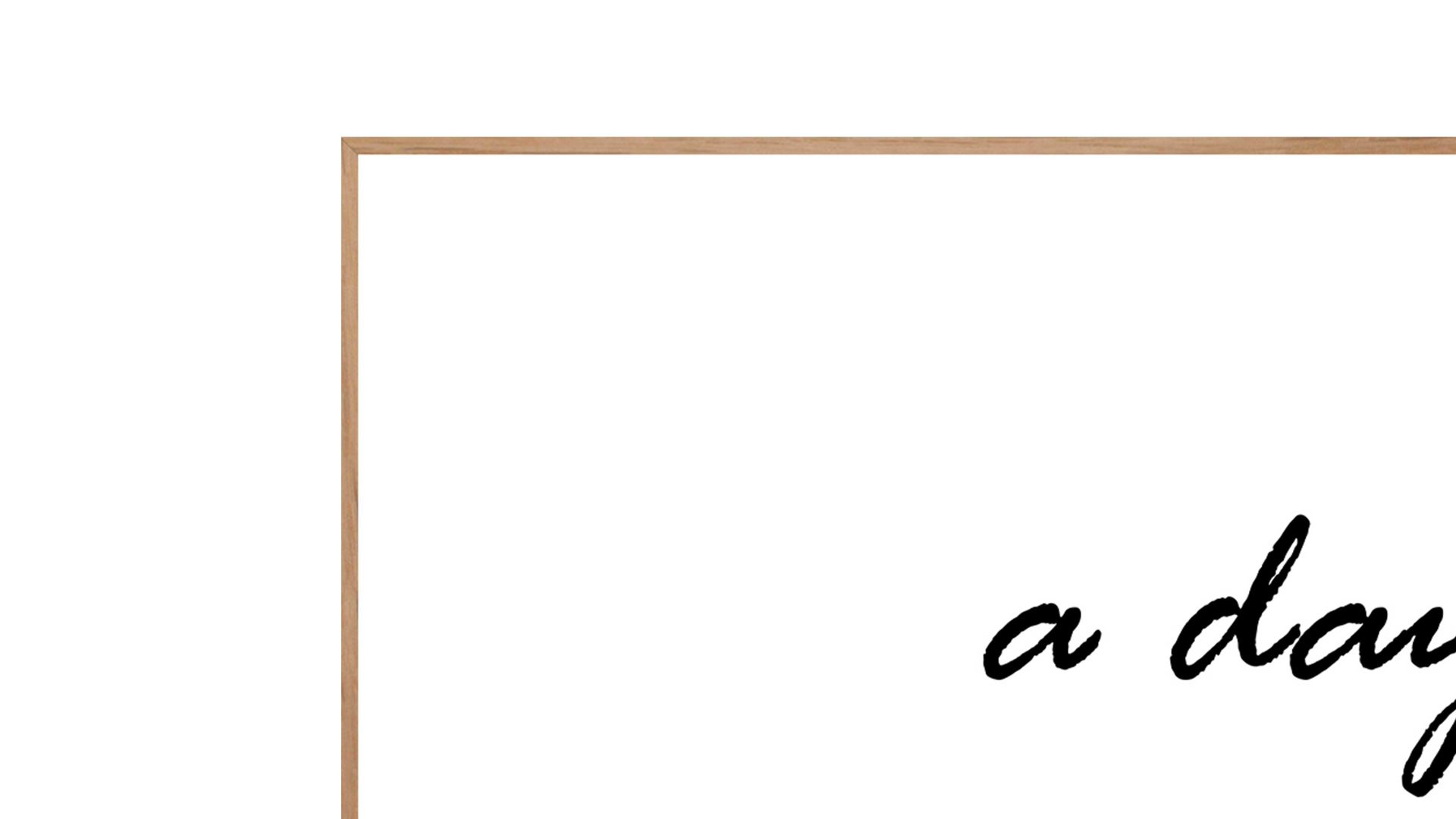 Kunstdruck Malerifabrikken aus Holz in Weiß Posterdruck Without Laughter bedrucktes Holz & Eiche – ca. 30 x 40 cm