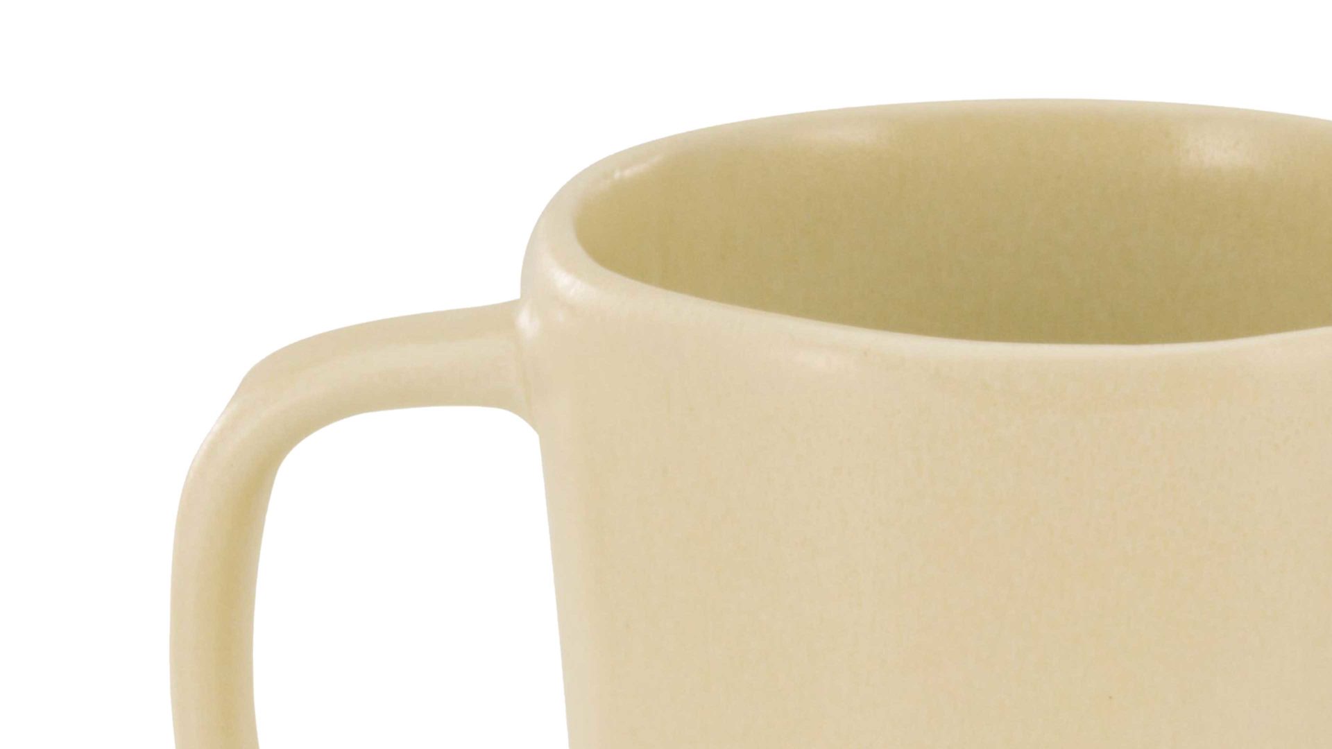 Kaffeebecher Creatable aus Steinzeug in Beige CREATABLE Pietra – Henkelbecher sandfarbenes Steinzeug – ca. 350 ml