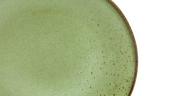 Kuchen- / Frühstücks- / Dessertteller Creatable aus Stein in Grün CREATABLE Nature Collection – Kuchenteller naturgrünes Steinzeug – Durchmesser ca. 21 cm