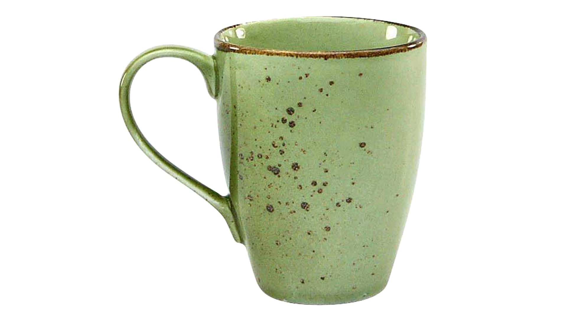 Kaffeebecher Creatable aus Stein in Grün CREATABLE Nature Collection – Kaffeebecher naturgrünes Steinzeug – ca. 300 ml