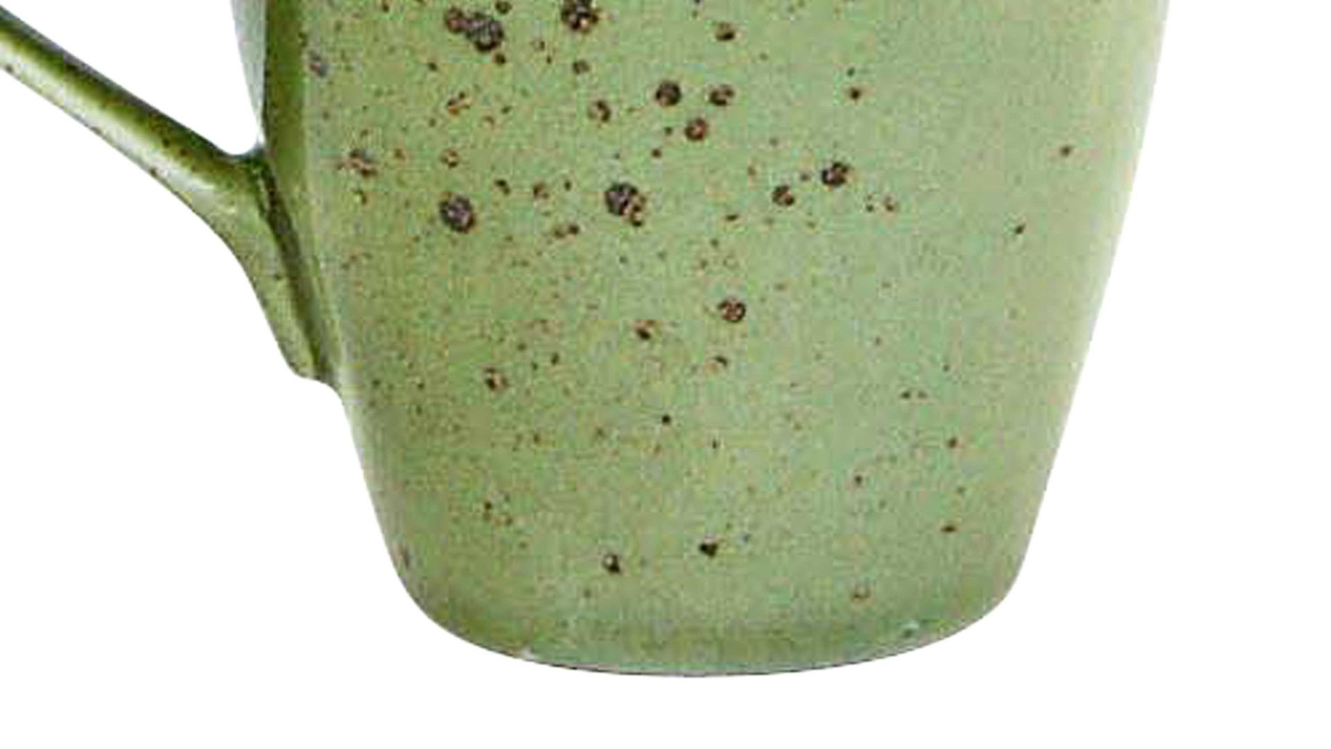 Kaffeebecher Creatable aus Stein in Grün CREATABLE Nature Collection – Kaffeebecher naturgrünes Steinzeug – ca. 300 ml