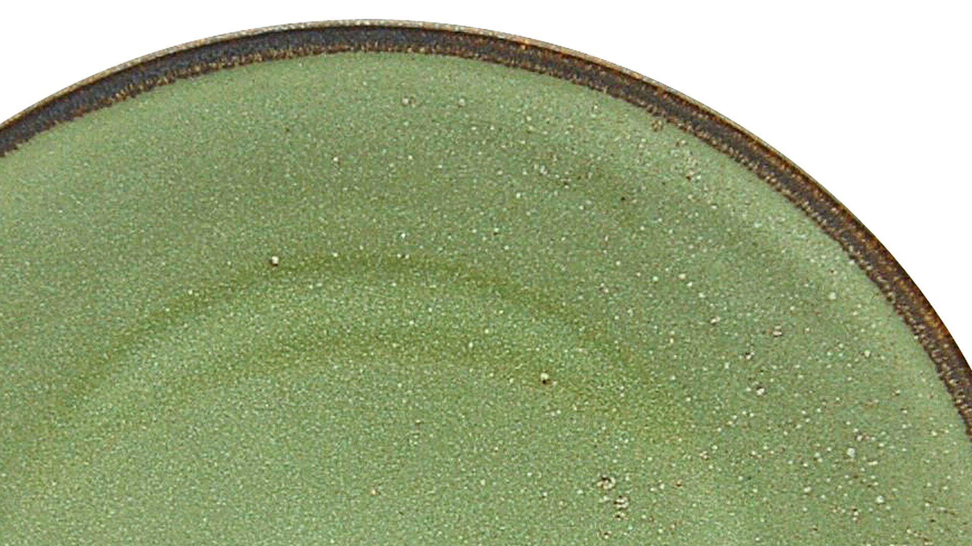 Essteller Creatable aus Steinzeug in Grün CREATABLE Nature Collection – Essteller naturgrünes Steinzeug – Durchmesser ca. 27 cm